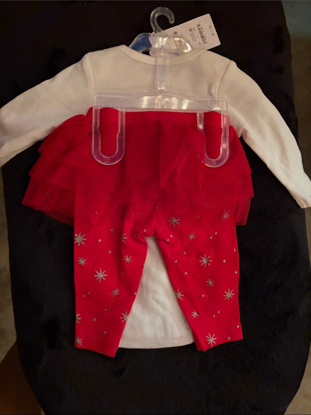 Carter's White and Red Holiday Reindeer Bodysuit Set - Picture 4 of 4